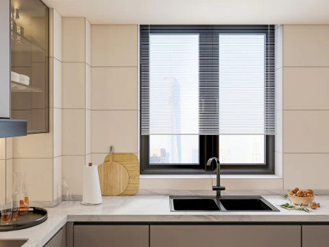 Scena di modellazione avanzata della cucina 0048 Modello 3D