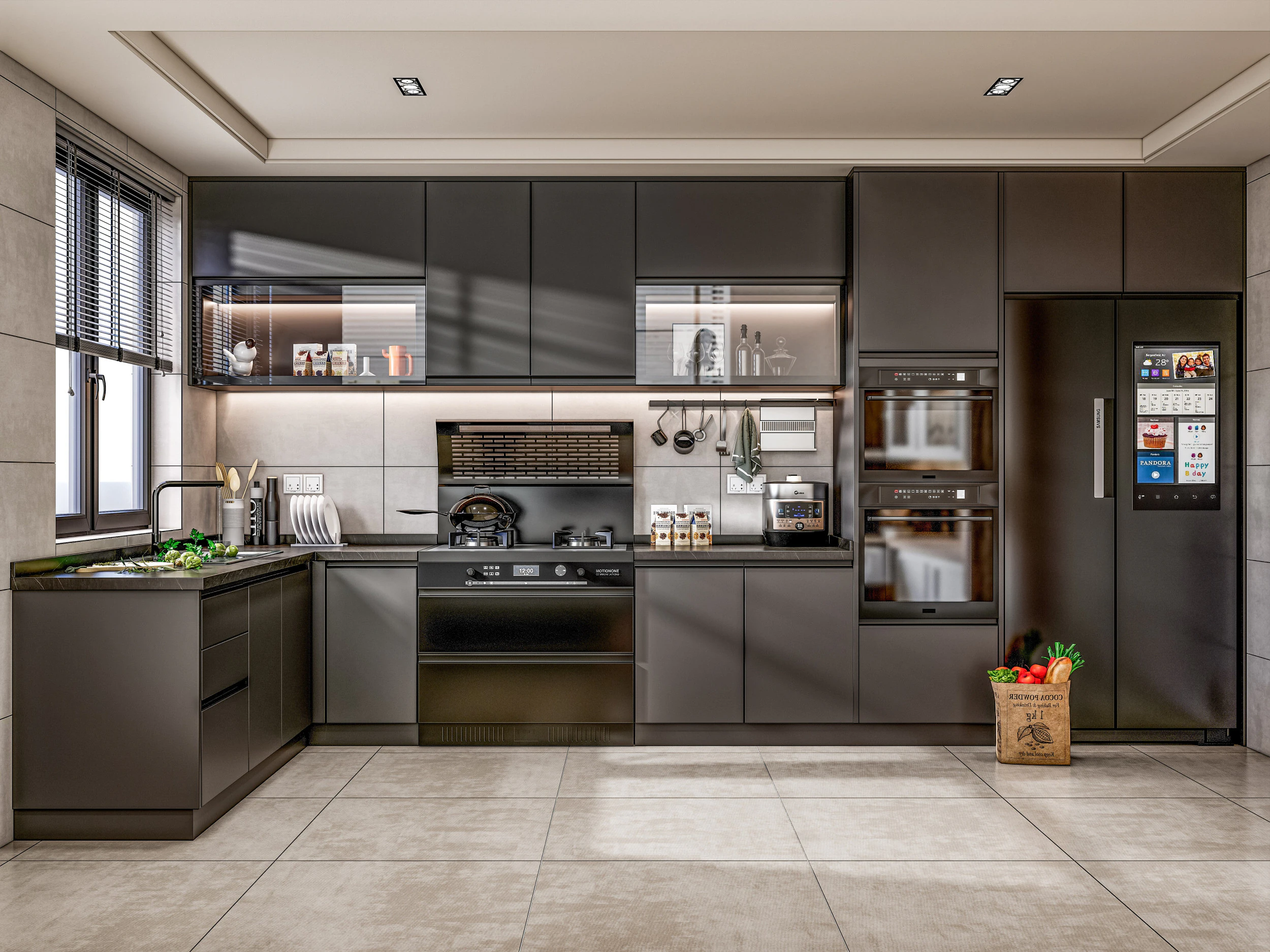 Scena di modellazione avanzata della cucina 0049 Modello 3D .c4d .max .obj .3ds .fbx .stl .blend 