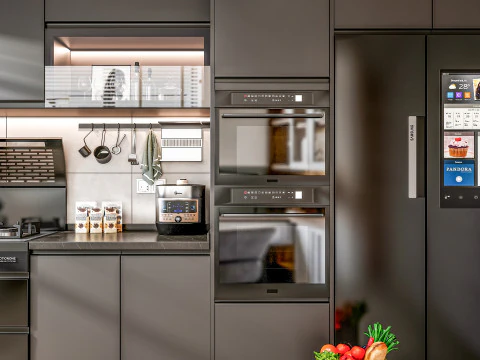 Scena di modellazione avanzata della cucina 0049 Modello 3D