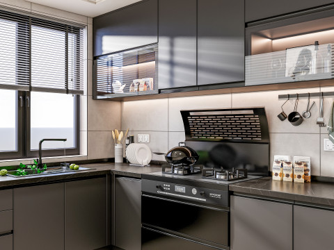 Kitchen Advanced Modeling scene 0049 3D 模型