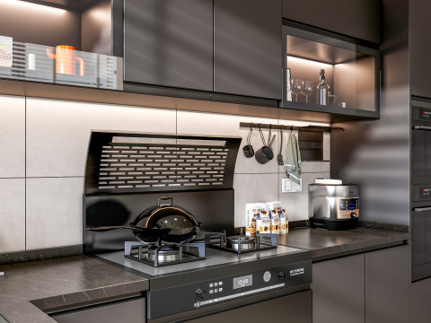 Kitchen Advanced Modeling scene 0049 3D 模型