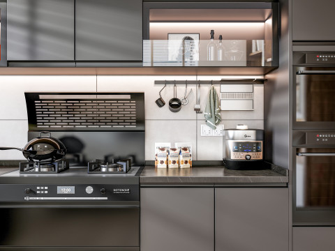 Kitchen Advanced Modeling scene 0049 3D 模型