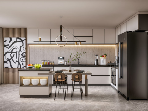 Kitchen Advanced Modeling scene 0051 3D 模型