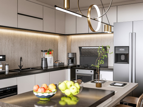 Kitchen Advanced Modeling scene 0051 3D 模型
