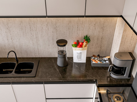Kitchen Advanced Modeling scene 0051 3D 模型