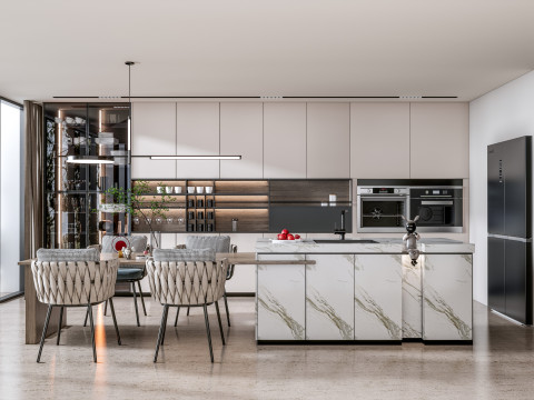 Kitchen Advanced Modeling scene 0052 3D मॉडल