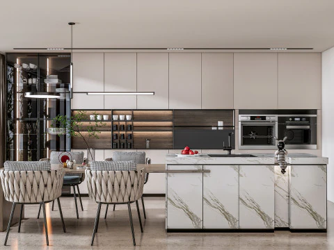 Kitchen Advanced Modeling scene 0052 3D Model