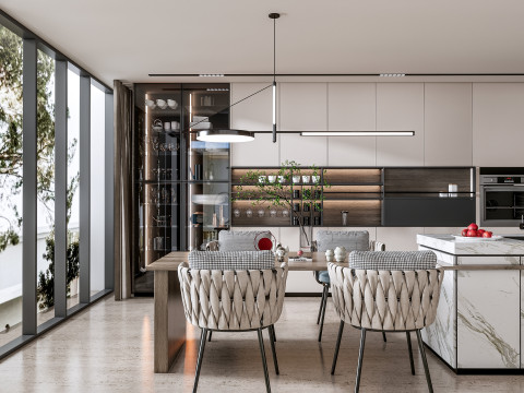 Kitchen Advanced Modeling scene 0052 3D Модель