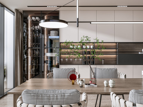 Kitchen Advanced Modeling scene 0052 3D Модель