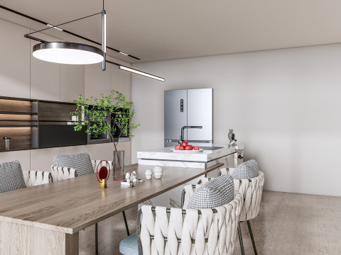 Kitchen Advanced Modeling scene 0052 3D Модель