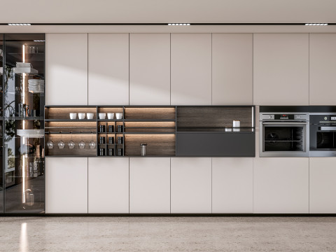 Kitchen Advanced Modeling scene 0052 3D Модель