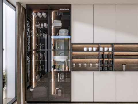Kitchen Advanced Modeling scene 0052 3D Модель