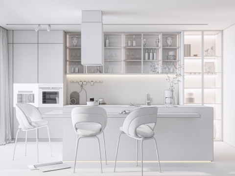 Kitchen Advanced Modeling scene 0054 Modello 3D