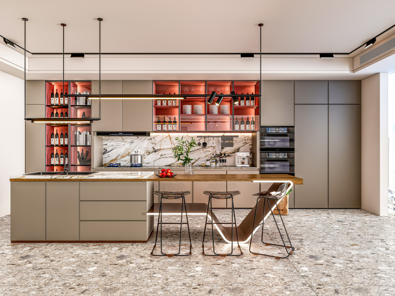 Kitchen Advanced Modeling scene 0055 3D Model .c4d .max .obj .3ds .fbx .stl .blend 