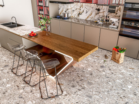 Kitchen Advanced Modeling scene 0055 3D Model