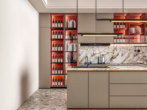 Kitchen Advanced Modeling scene 0055 3D Model