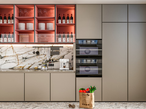 Kitchen Advanced Modeling scene 0055 3D Model