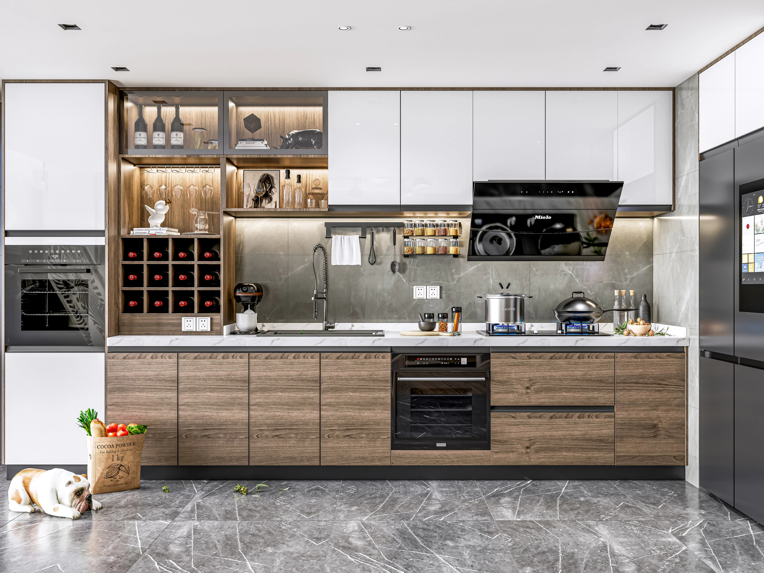 Kitchen Advanced Modeling scene 0056 3D Model .c4d .max .obj .3ds .fbx .stl .blend 