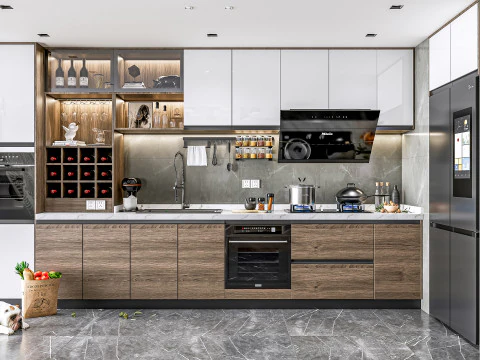 Kitchen Advanced Modeling scene 0056 3D Model