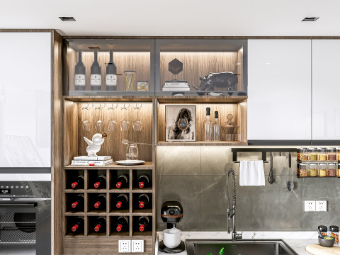 Kitchen Advanced Modeling scene 0056 3D Model