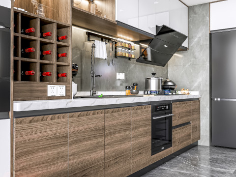 Kitchen Advanced Modeling scene 0056 3D Model
