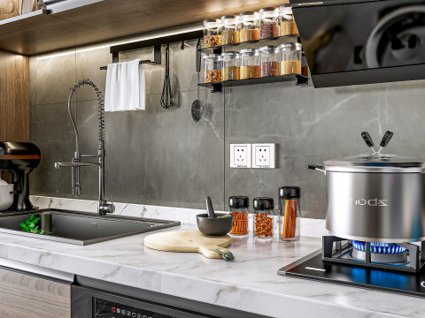 Kitchen Advanced Modeling scene 0056 3D Model