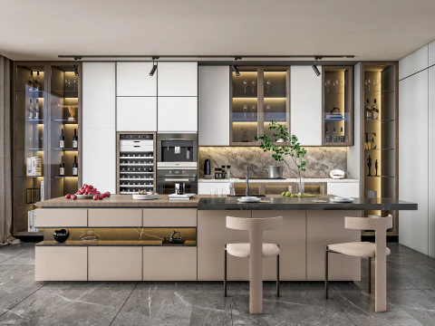Kitchen Advanced Modeling scene 0057 3D Model