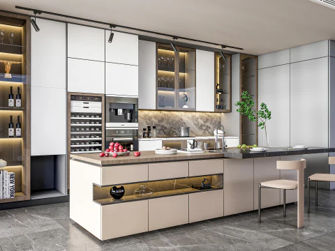 Kitchen Advanced Modeling scene 0057 3D Model