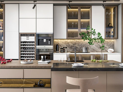 Kitchen Advanced Modeling scene 0057 3D Model