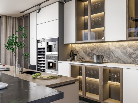 Kitchen Advanced Modeling scene 0057 3D Model