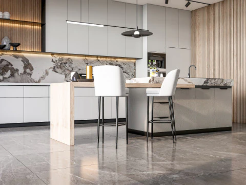 Scena di modellazione avanzata della cucina 0058 Modello 3D