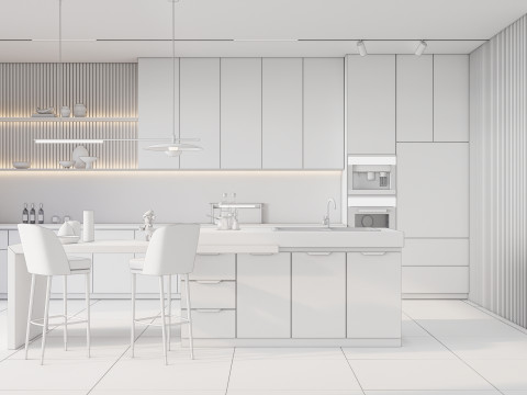 Kitchen Advanced Modeling scene 0058 3D Model
