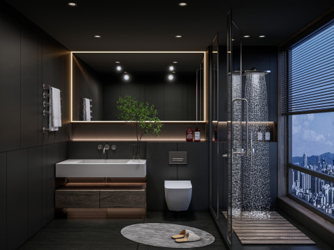 Bathroom full scene 001 Modelo 3D