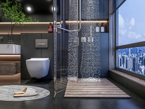Bathroom full scene 001 Modelo 3D
