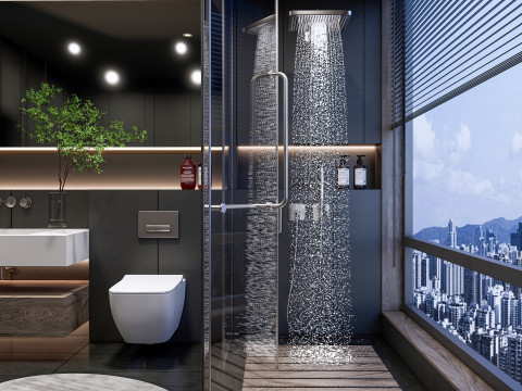 Bathroom full scene 001 Modelo 3D