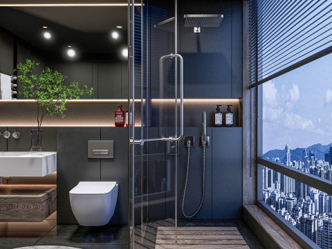 Bathroom full scene 001 Modelo 3D