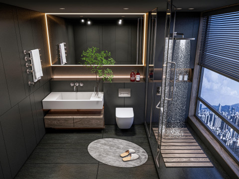 Bathroom full scene 001 Modelo 3D