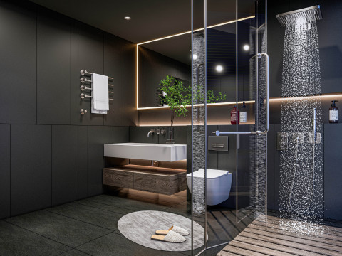 Bathroom full scene 001 Modelo 3D