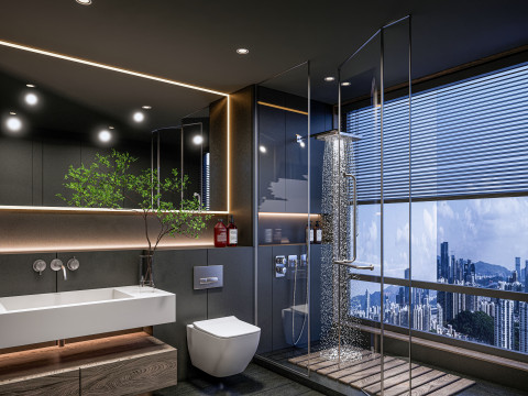 Bathroom full scene 001 Modelo 3D