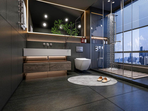 Bathroom full scene 001 Modelo 3D