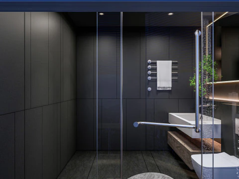 Bathroom full scene 001 3D Model
