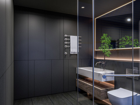 Bathroom full scene 001 Modelo 3D