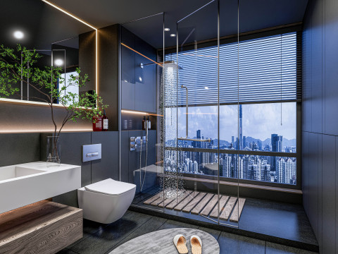 Bathroom full scene 001 Modelo 3D