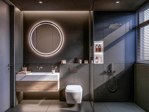 Bathroom full scene 01 3D Model