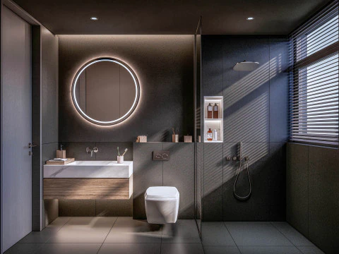 Bathroom full scene 01 3D Model