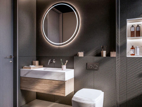 Bathroom full scene 01 3D Model