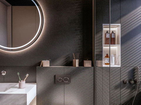 Bathroom full scene 01 3D Model