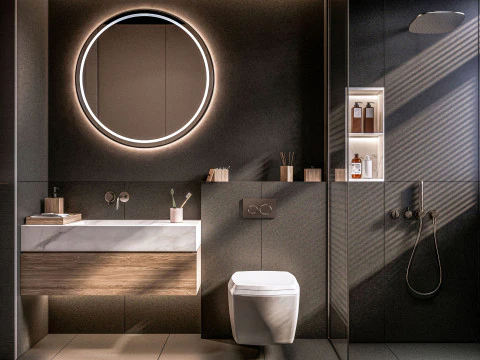 Bathroom full scene 01 3D Model