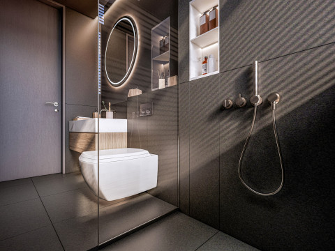 Bathroom full scene 01 3D 모델