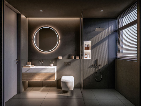 Bathroom full scene 01 3D 모델